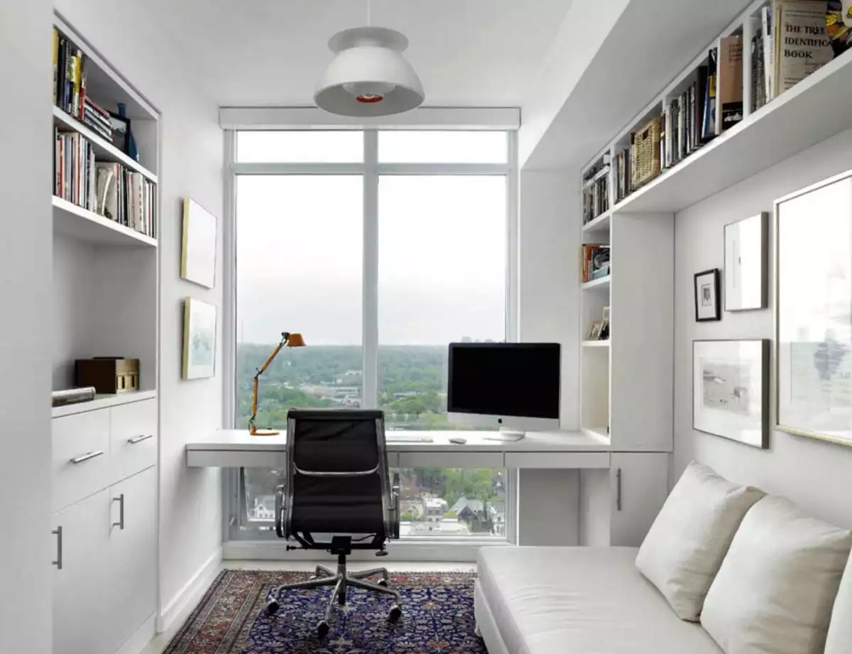 Floor to ceiling windows in the office