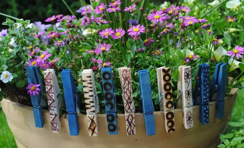 Colorful Decorated Clothespins
