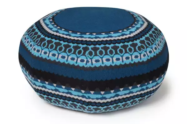 Frank pouffe in blue Treec