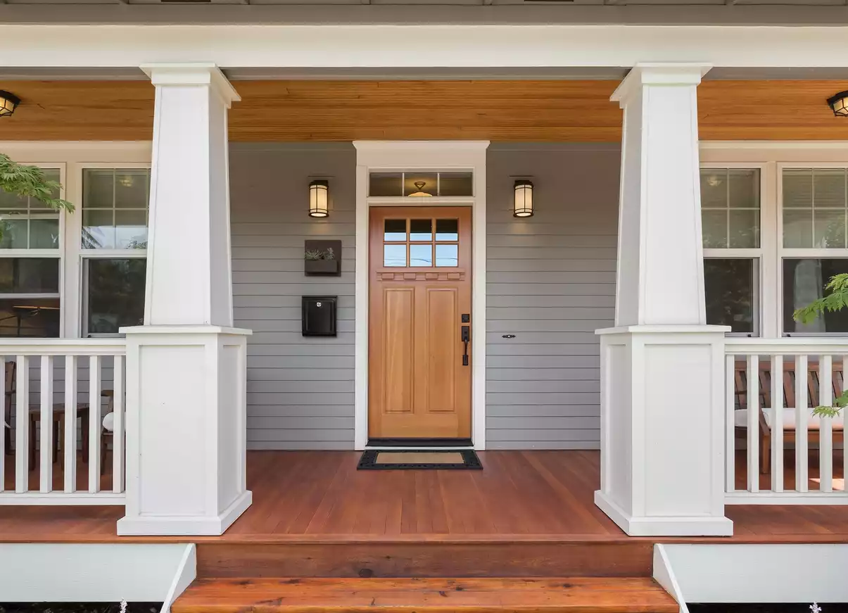 Front door porch lights