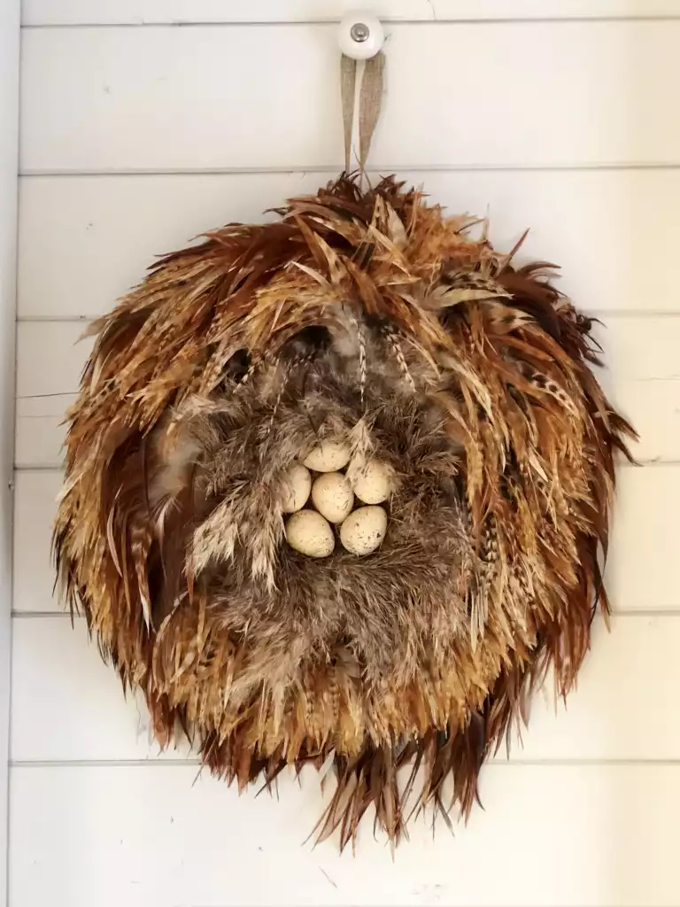 Funky Feather Wreath