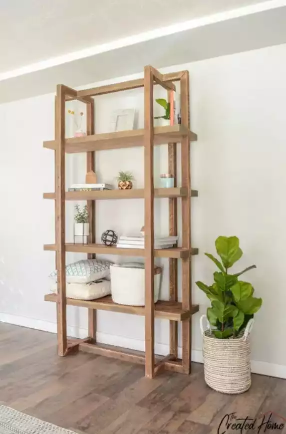 Geometric DIY Bookshelf