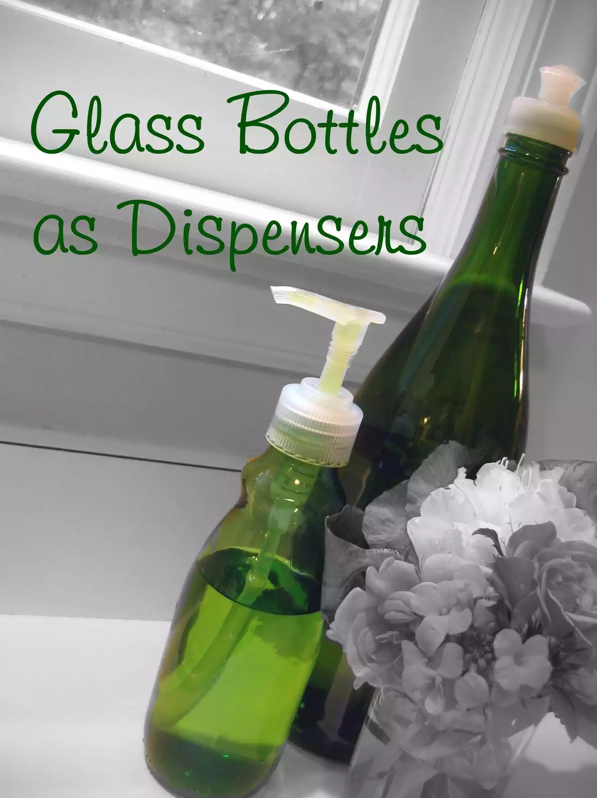 Glass bottle dispenser