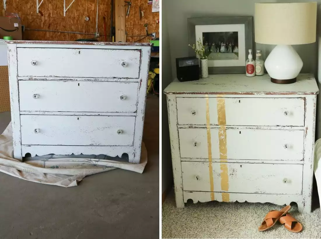 Gold leaf for an old dresser