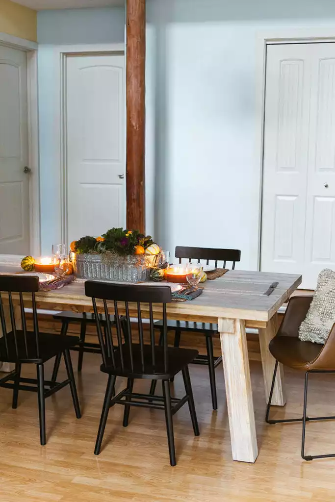 Gourd and Kale Fall Centerpiece
