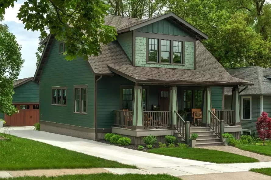 Green House exterior with feng shui in mind
