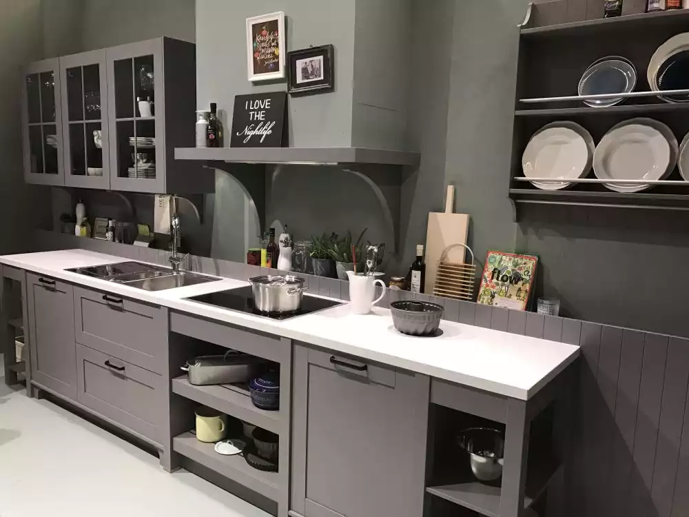 Versatile Gray kitchen cabinets Look