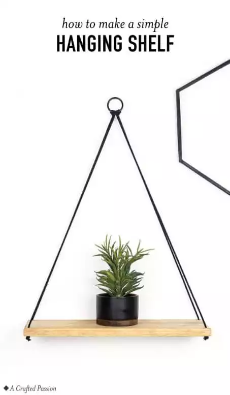 Minimalist hanging shelf for any room