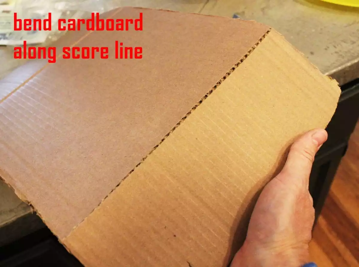 How to Declutter Kitchen Bend the cardboard along your score lines