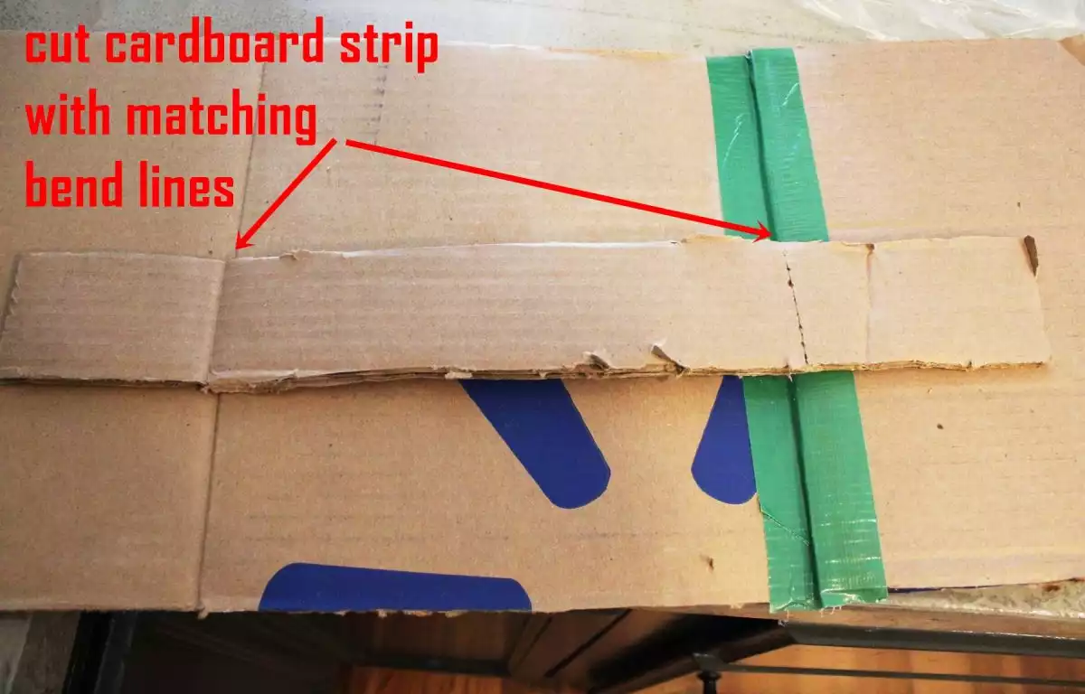 How to Declutter Kitchen Cut another strip of cardboard