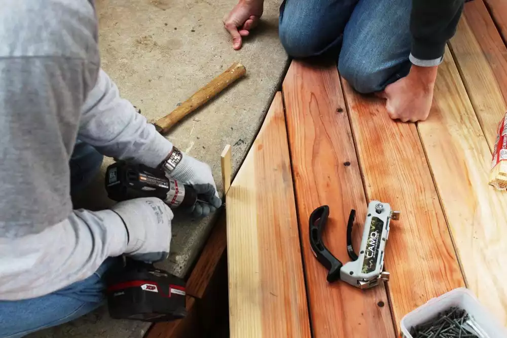 How to Install a Curved Deck Floor 35