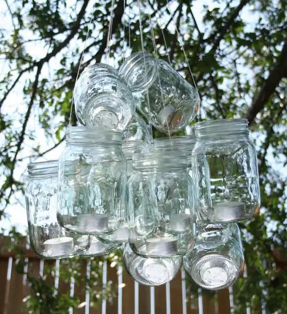 Jars with candles