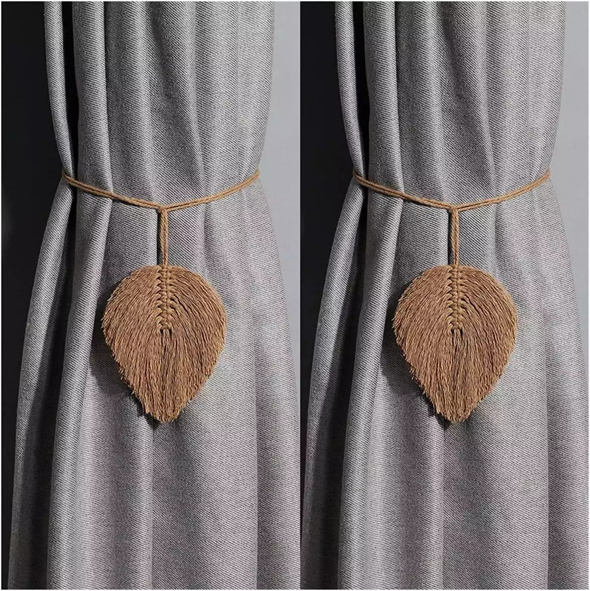 Leaf tassel tie-back