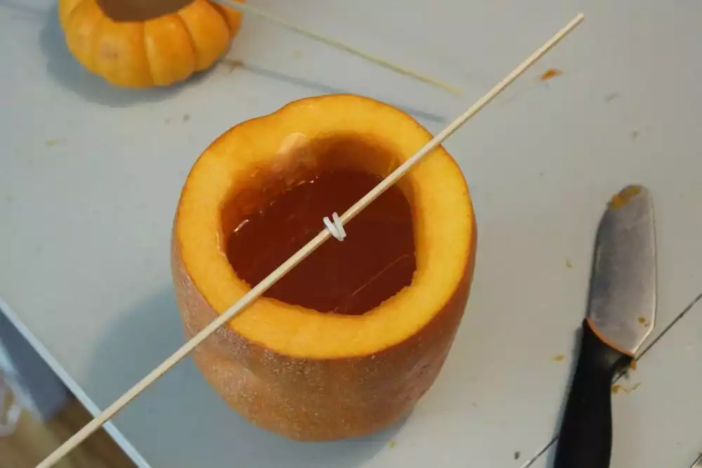 Let the wax harden for several hours