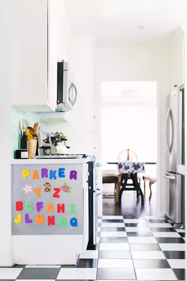 Letters magnetic play board