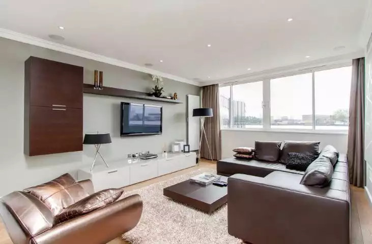 Living room wall media system