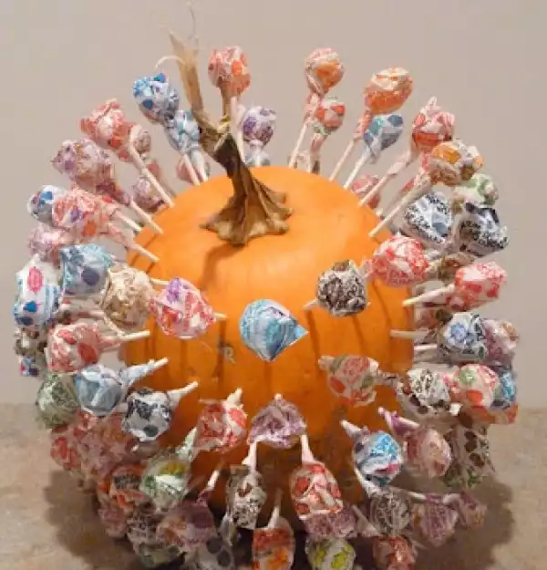 Lollipop Holder Pumpkin