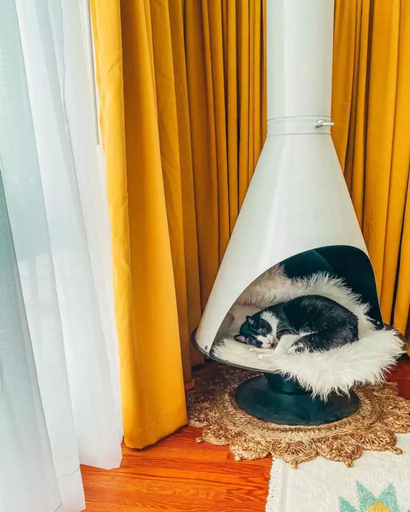 Make Your Malm Fireplace a Pet Hideaway