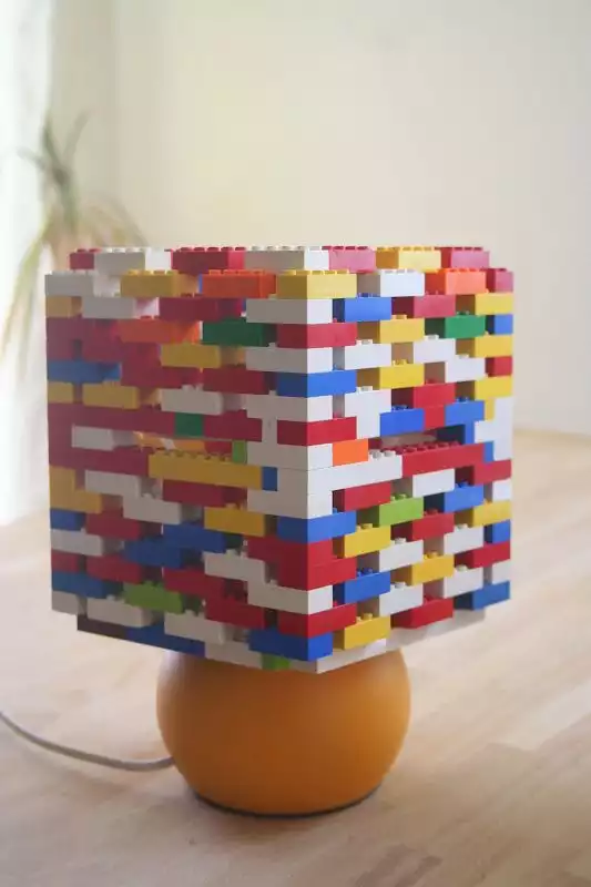 Make a lego lamp