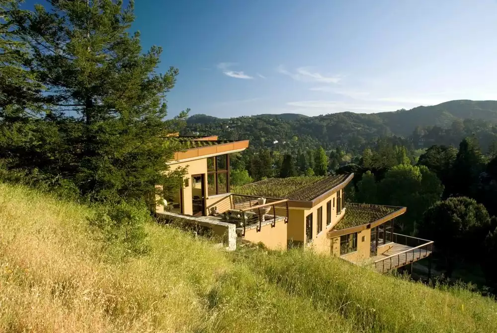 Mill Valley Hillside House Back