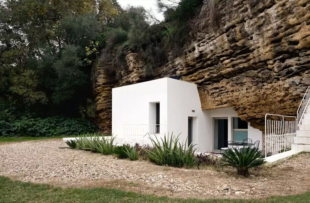 Modern Cave House Exterior