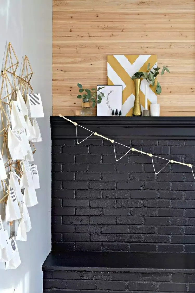 Modern Christmas Home Decor Fireplace