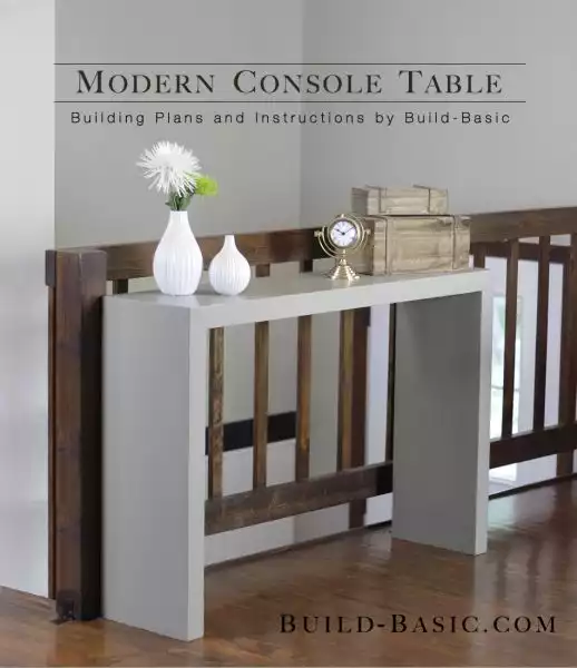 Modern Entryway console DIY