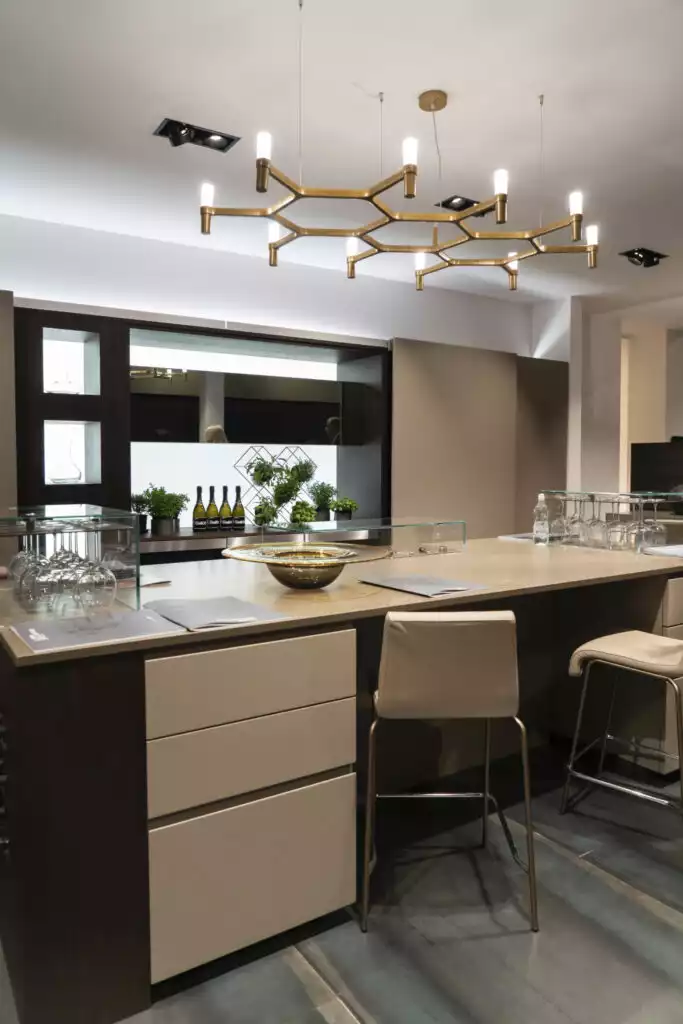 Modern kitchen design with cool lighting fixtures 683x1024