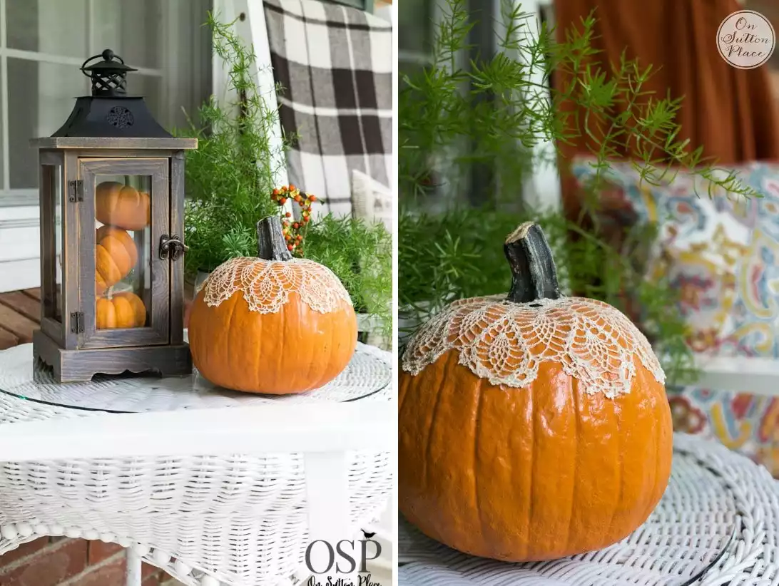 DIY Pumpkin Doily