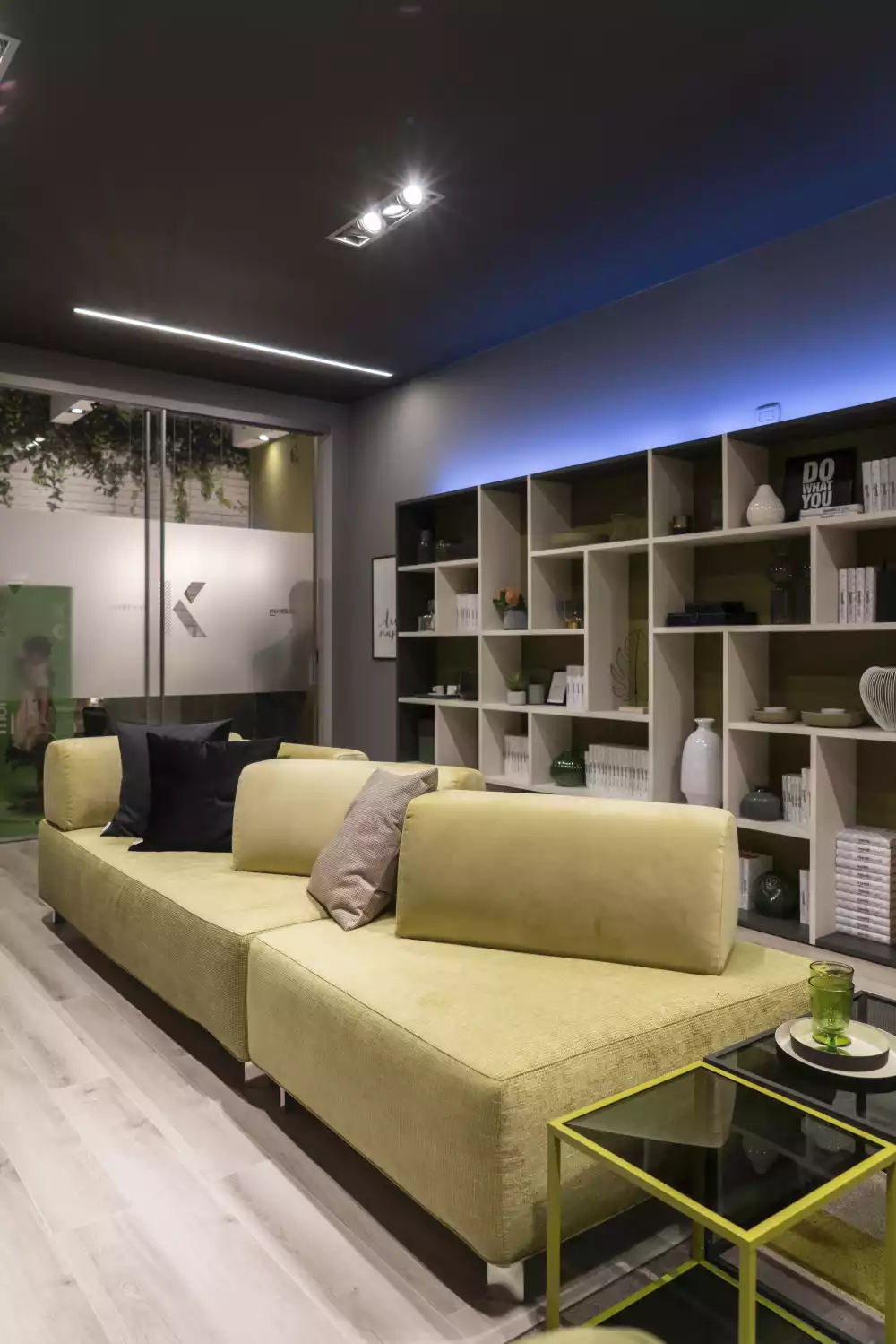 Green couch decor