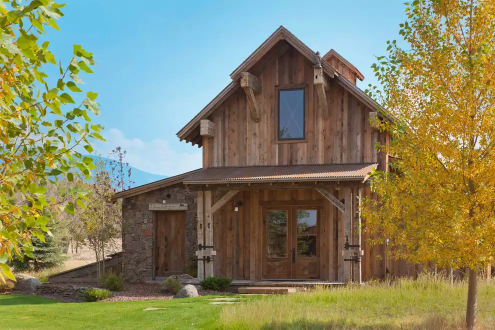 Mountain Home with Lean-To Addition