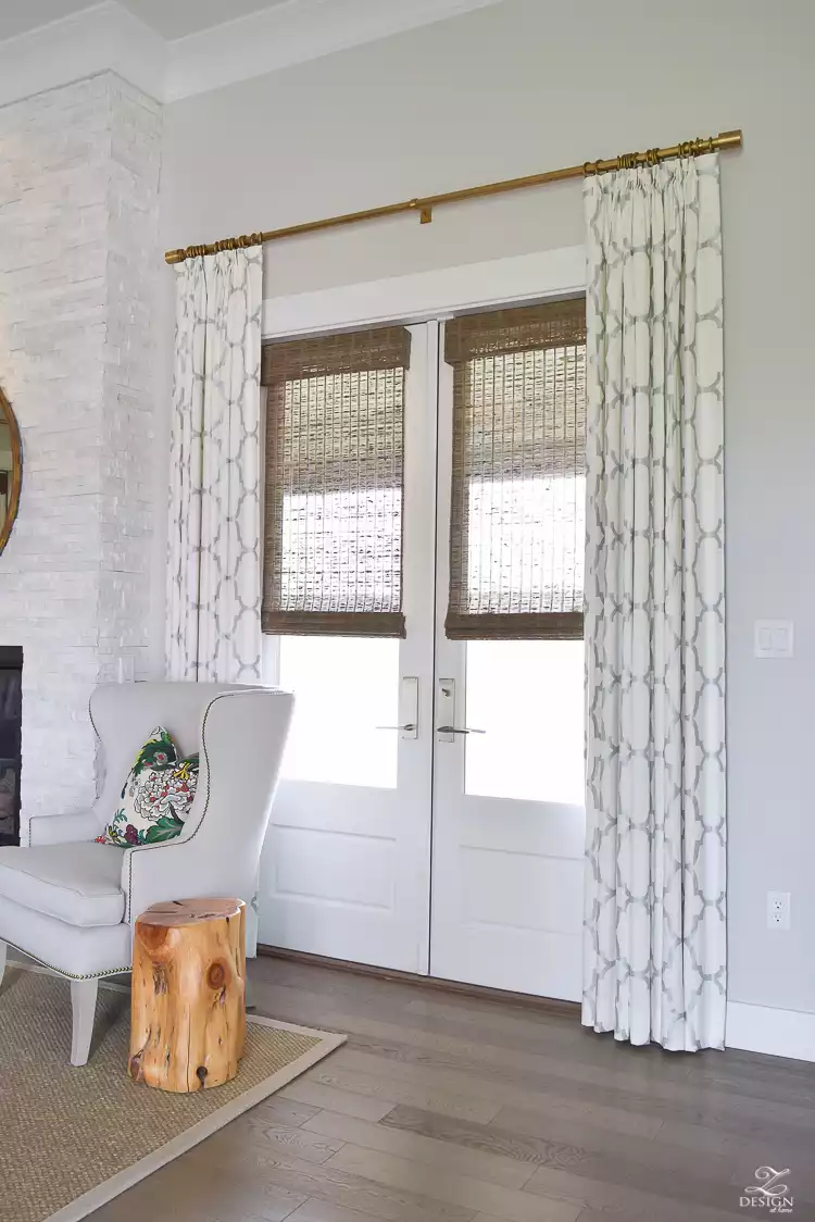 Natural textured shades and curtains