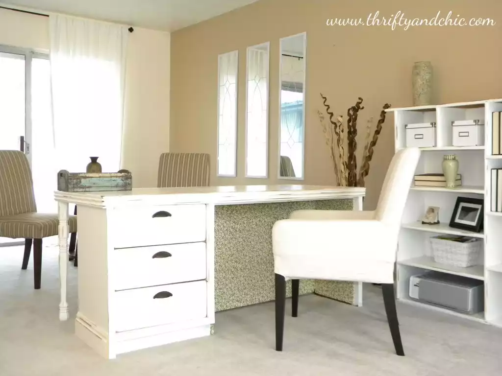 Old dresser into a desk