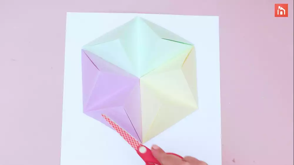 Origami paper wall decor 25