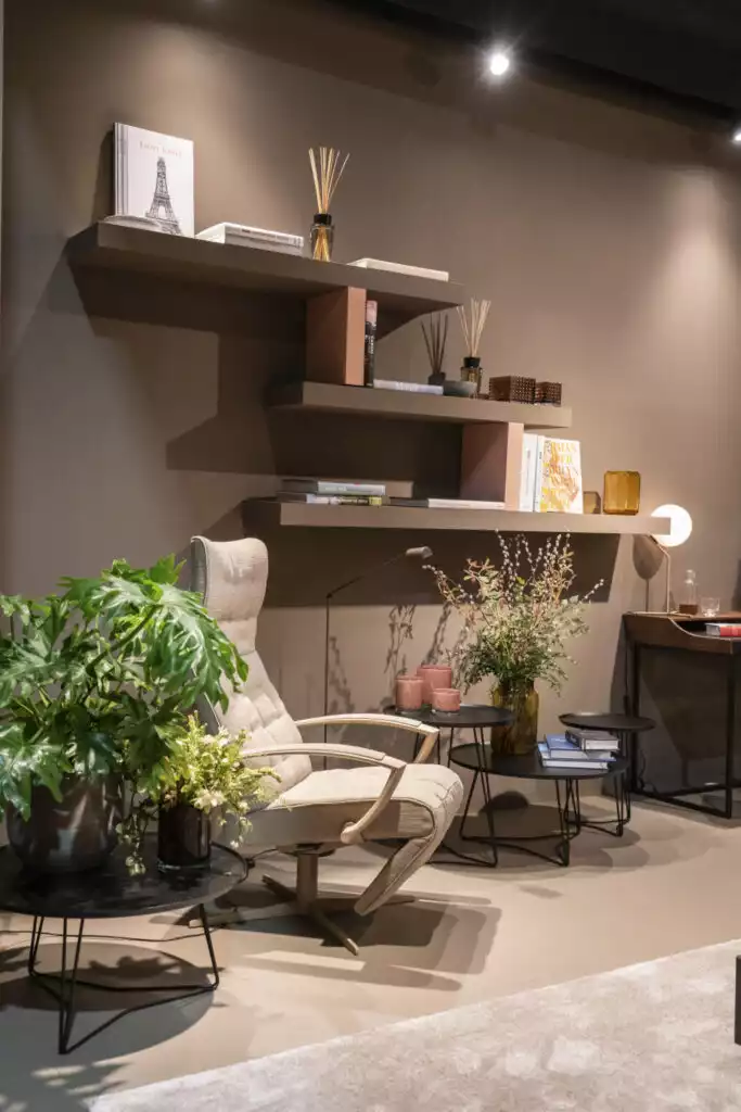 Perfect reading corner and floating shelves 683x1024