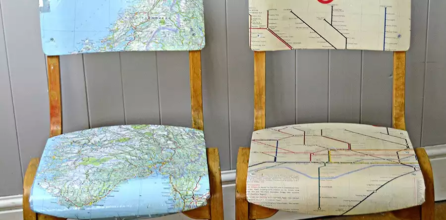 Personalised map chairs