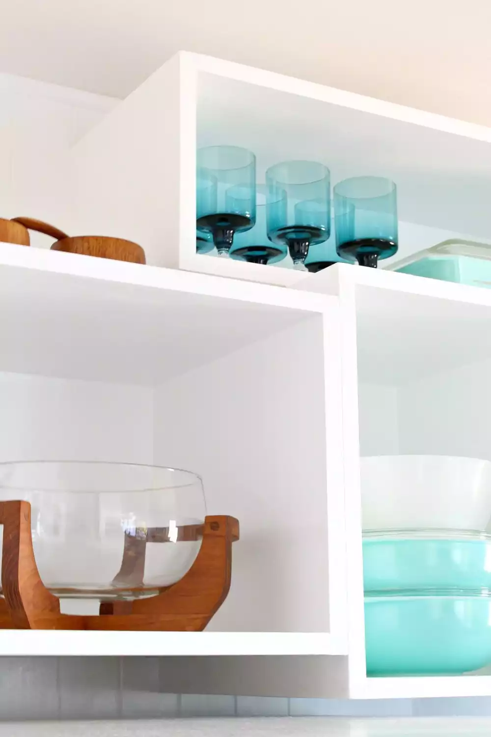 Plywood Kitchen Shelves