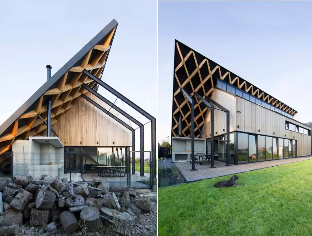 Poland House Behind The Roof Superhelix Pracownia Projektowa Angle