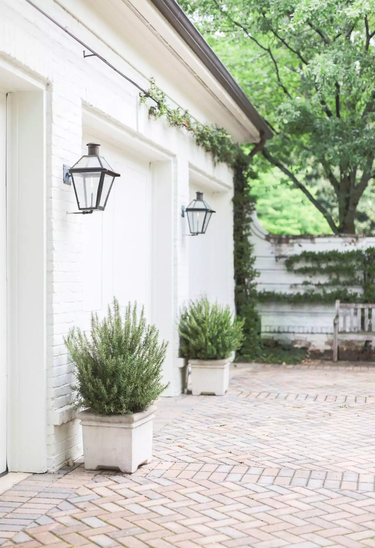 Hang Lanterns To Highlight White Brick Walls