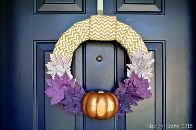 Unique Purple and Bronze Wreath