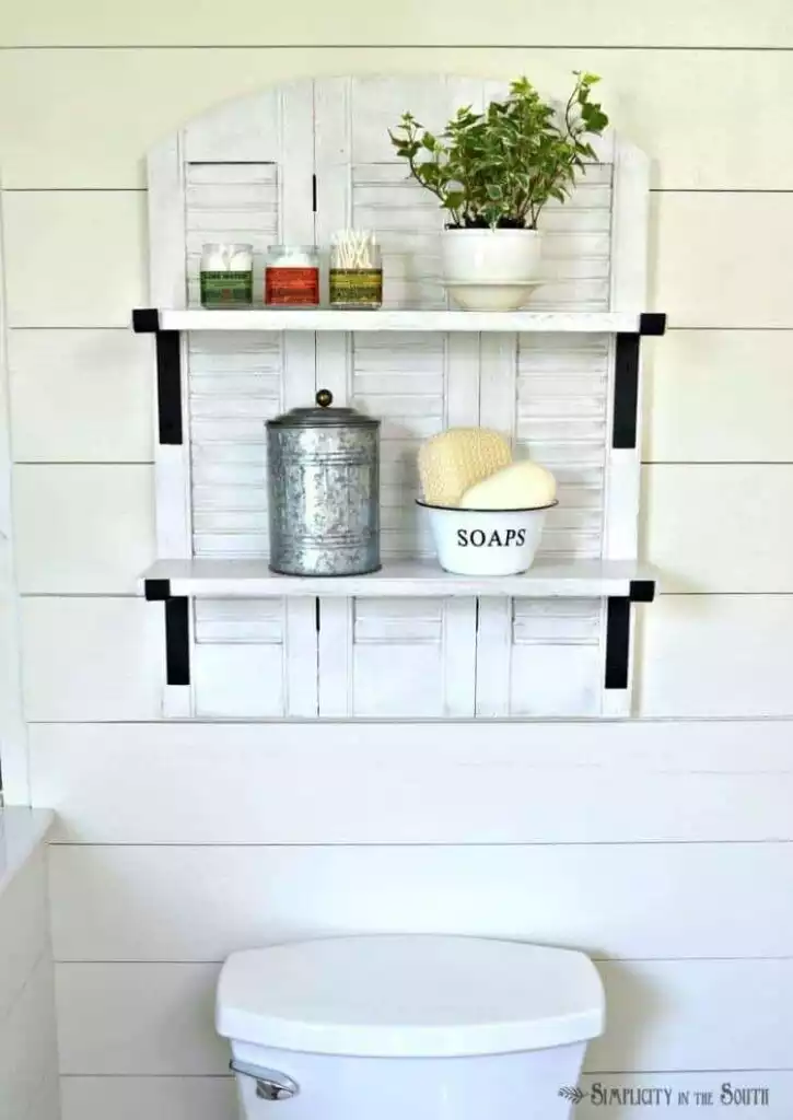 Repurposed shutter shelves 725x1024