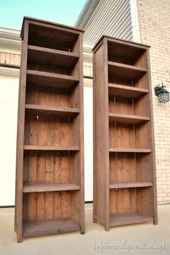 Restoration Hardware Inspired Bookcase DIY