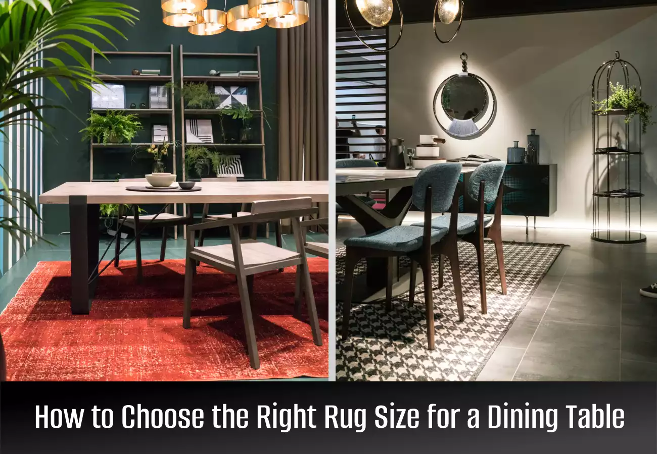 How to Choose the Right Rug Size for a Dining Table