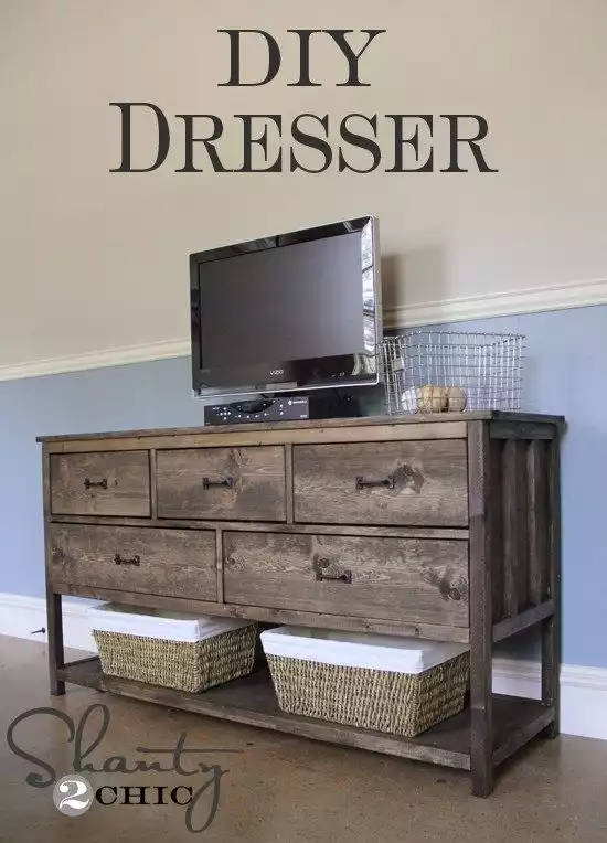 A combination of open and closed storage options 