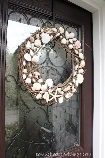 Seashell Wreath for front door