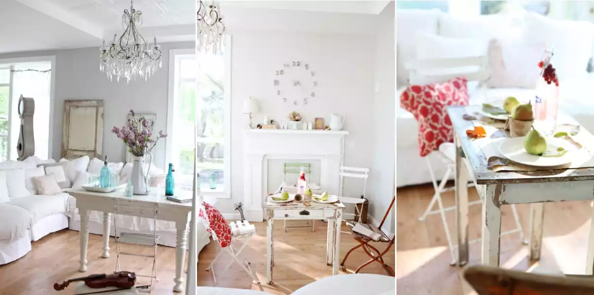 Shabby chic living area