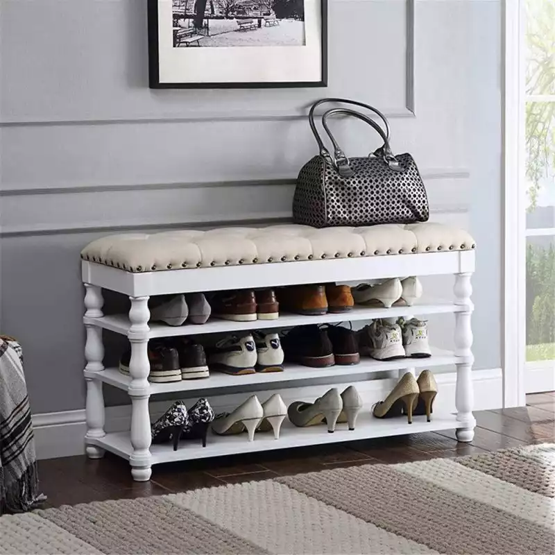 Shoe Rack Entryway Storage with three shelves