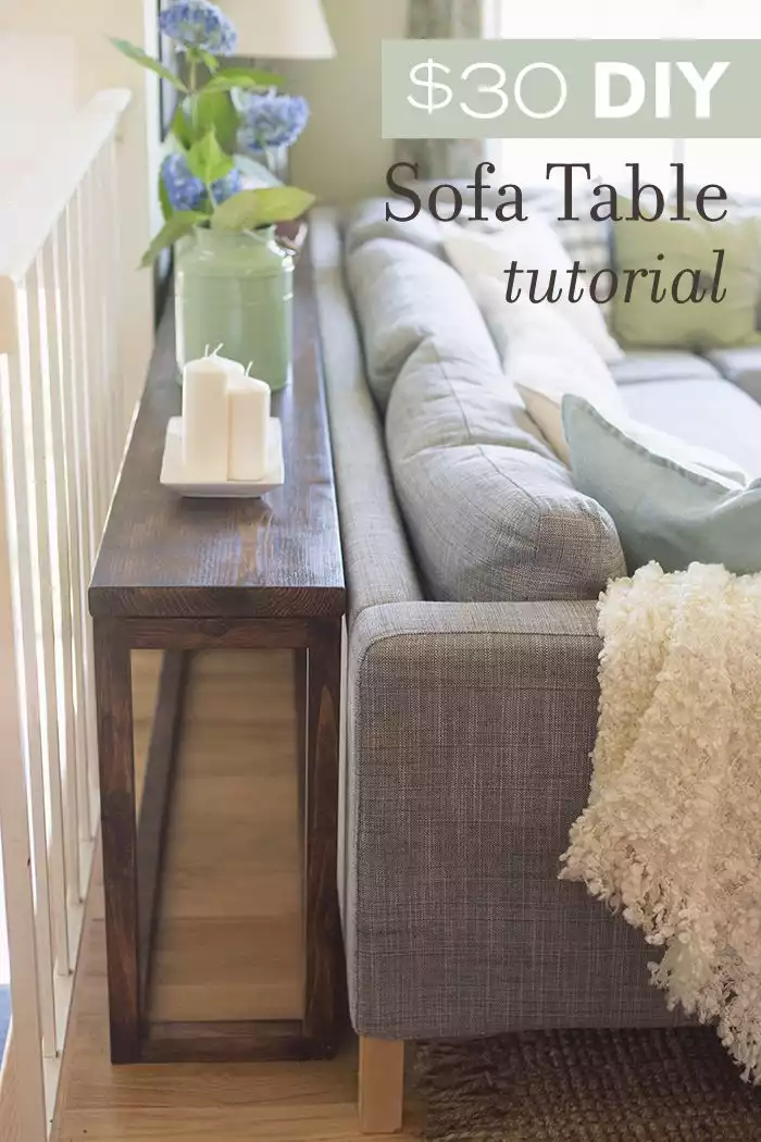 Sofa table diy project