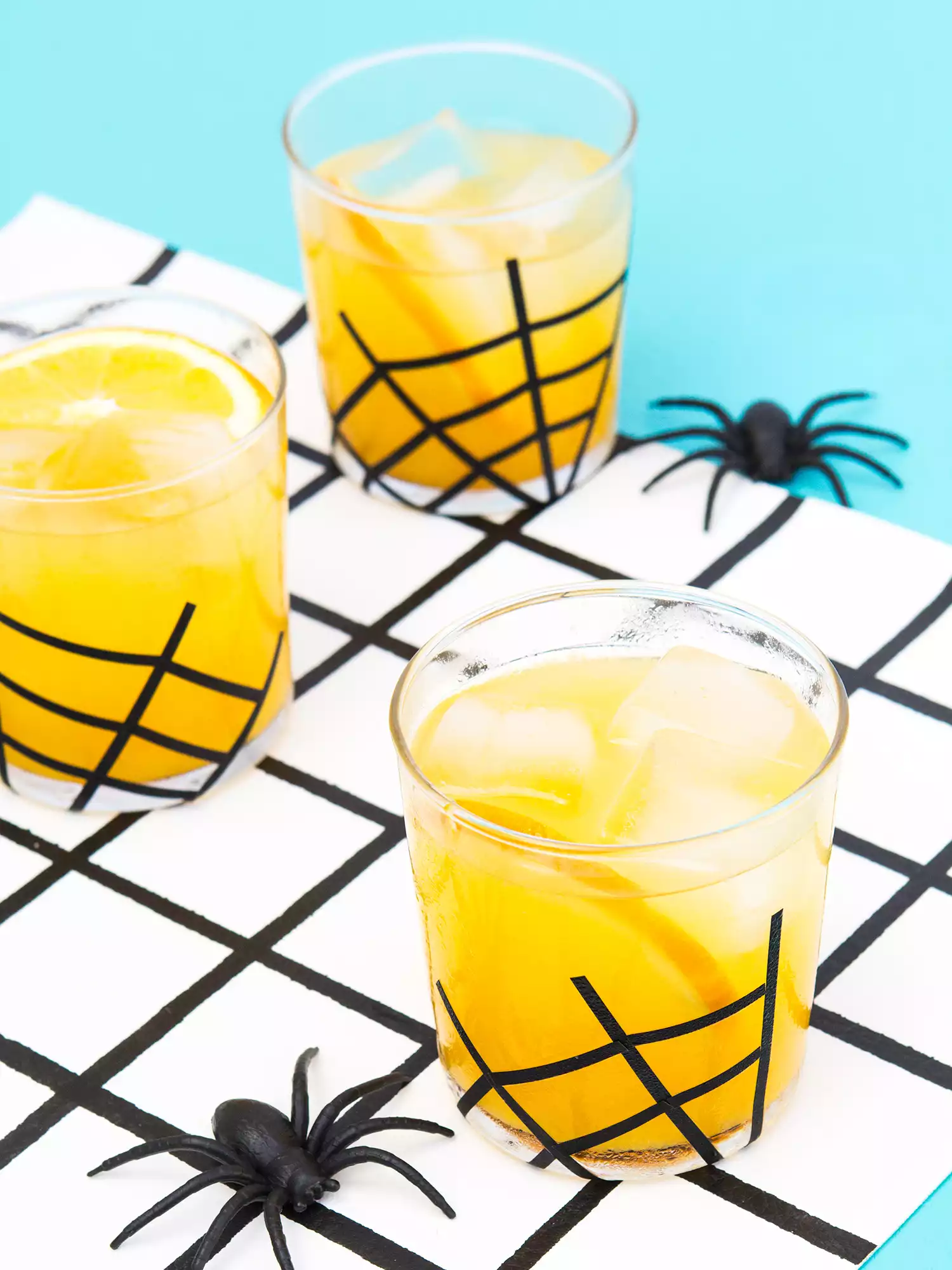 Spider web glassware