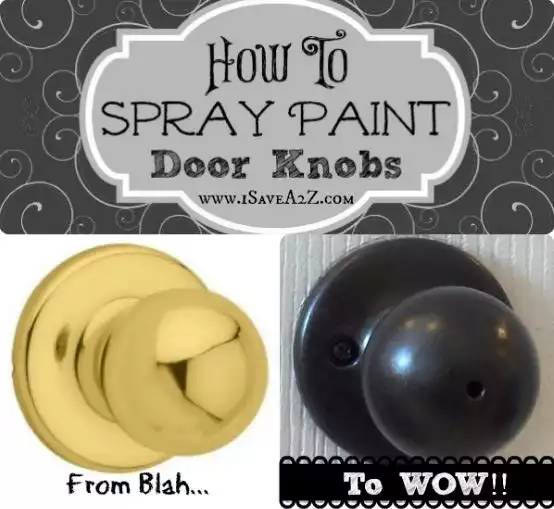 Spray paint knobs